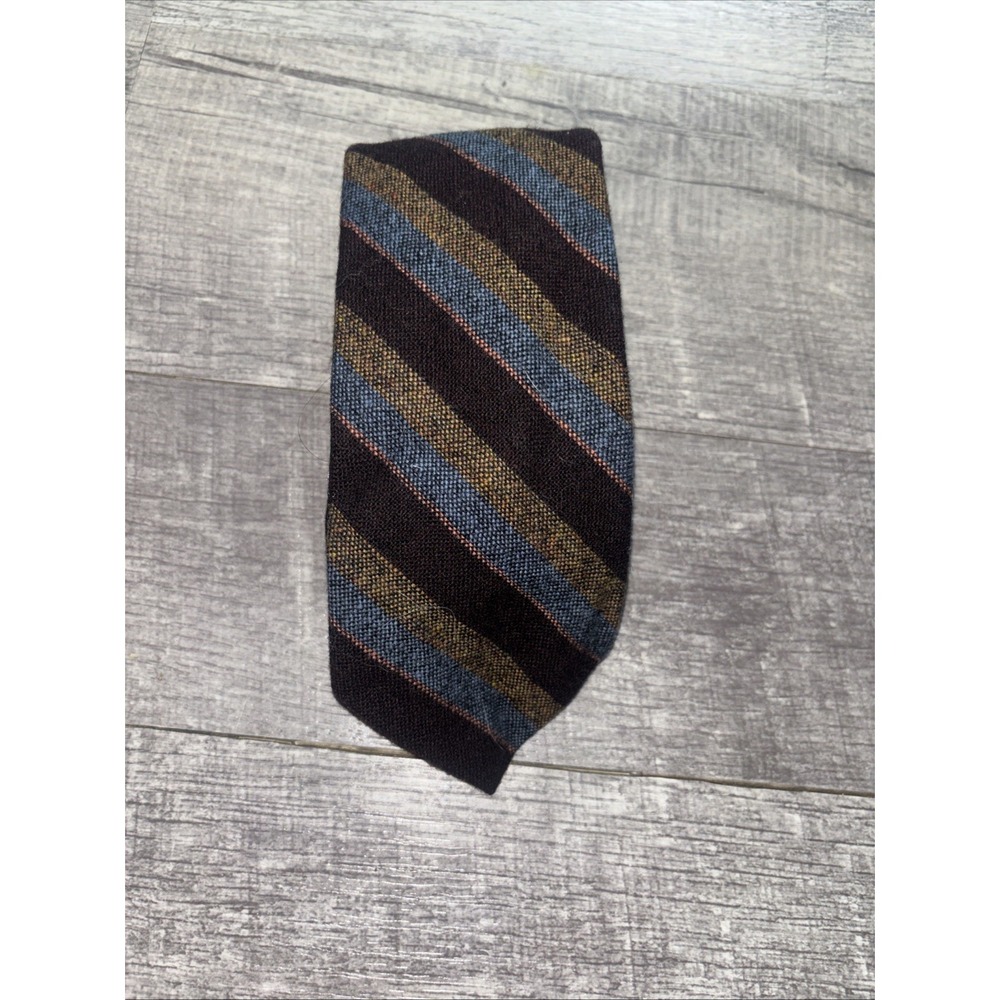 John Henry Diagonal Stripe Men's Wool Tie